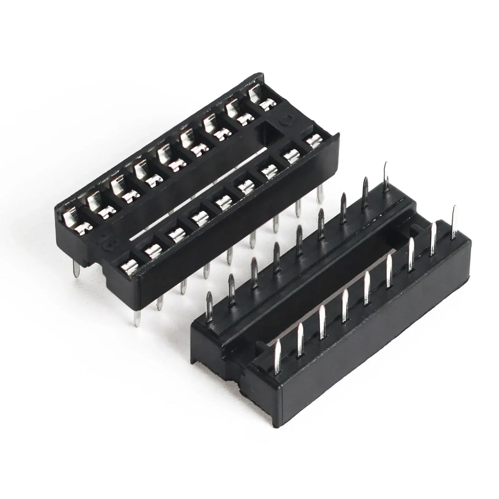 10pcs IC seat 6P/8P/14P/16P/18P/20P/24P/28P DIP IC Sockets Adaptor Solder Integrated Circuits Sockets Electronic Component