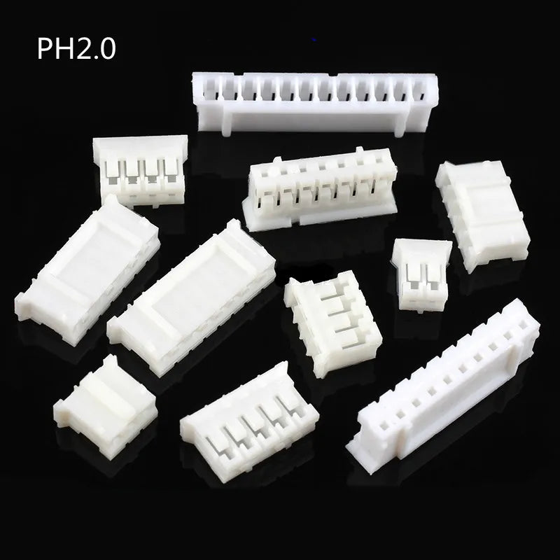100Pcs JST SH ZH PH XH Connector Housing 1.0mm 1.25mm 1.5mm 2.0mm 2.54mm 2P 3P 4P 5P 6P 7P 8P 10P Plastic Plug Shell Assortment