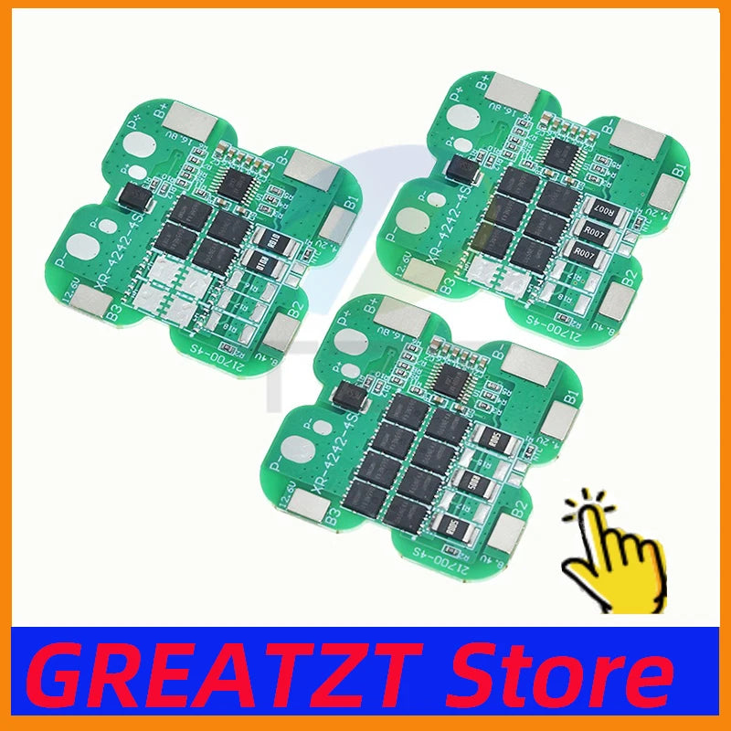 4S 21700 BMS 20A 15A 8A Charging Module 16.8V Li-ion Lithium Battery Charge Board Protection Board for Drill Motor Electric Tool