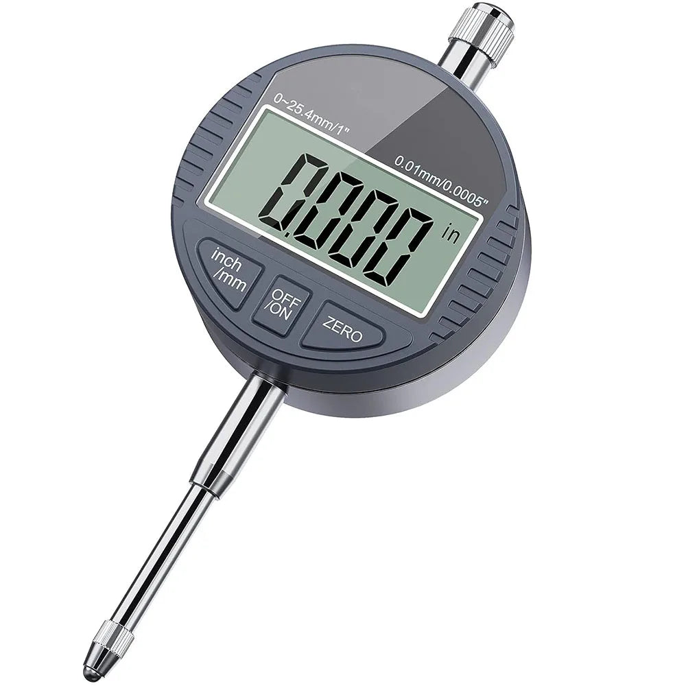 0-12.7mm/0.5' 0-25.4mm/1' Range Gauge Digital Dial Indicator Precision Tool 0.01mm/0.005' 0.001mm/0.0005' Tester Tools