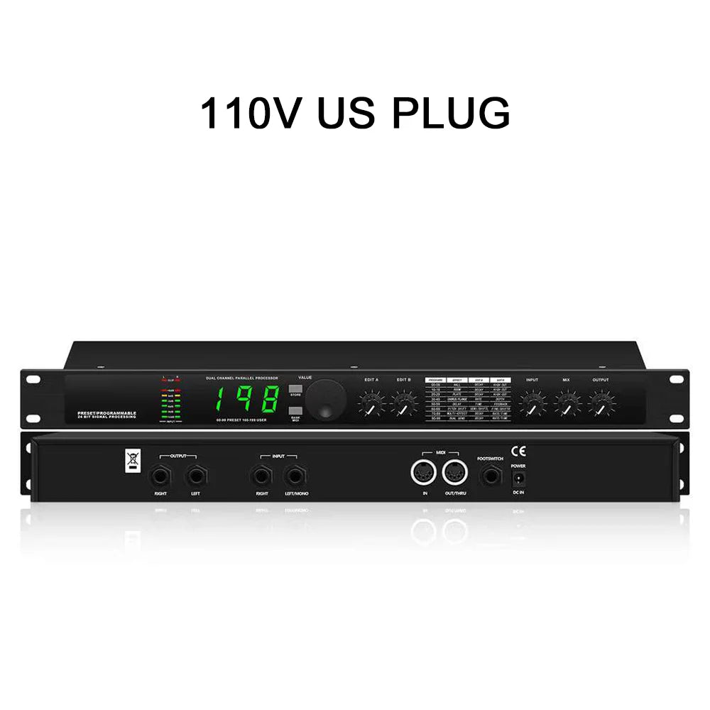 Professional Digital Reverb and Multi Effect DSP Processor Audio Processor Equalizer Vocal Microphone