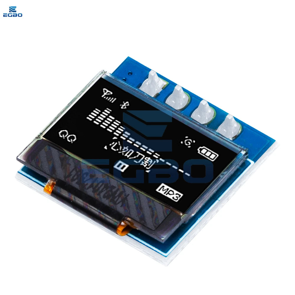 1~5PCS EGBO 0.49 Inch OLED Display LCD Module White 0.49" Screen 64x32 I2C IIC Interface SSD1306 Driver for Arduino AVR STM32