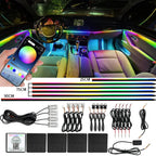 Symphony Car Ambient Lights Kit 18 in 1 LED Interior RGB APP Control Acrylic Guide Strip Light Auto Atmosphere Lamp