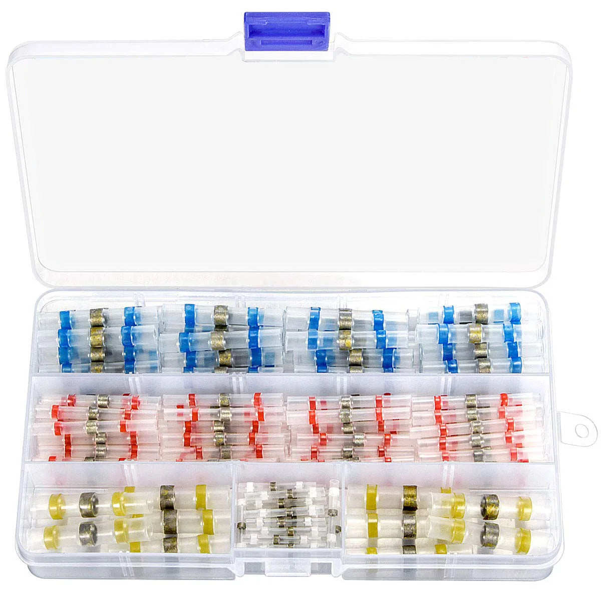 50-800PCS Solder Seal Wire Connectors Heat Shrink Solder Connectors Insulated Waterproof  Electrical Solder Butt Connectors