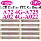 10pcs Original Screen Connector For Samsung A52S A53 A72 A33 A32 A23 A22 A13 A12S A03s A02s A42 LCD Display FPC On Board 78 Pin