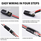 40/200Pcs D2 Quick Wire Connectors Solderless Push-in Terminal Blocks Electrical Cable Connector for Home DIY Automotive Repair