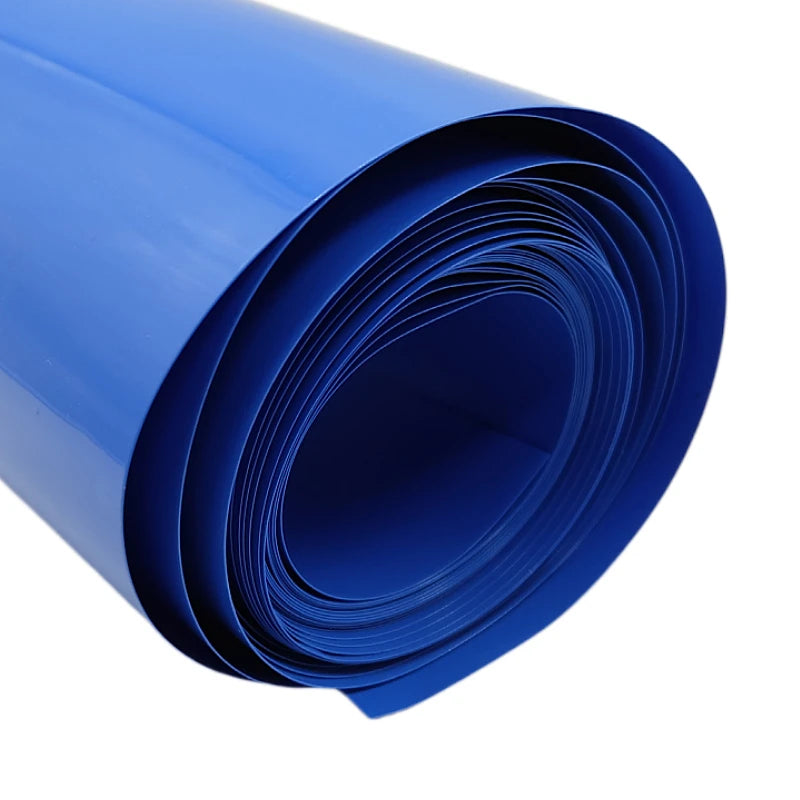 1/3/5M PVC Heat Shrink Tube 18650 Lipo Battery Pack 305mm ~ 580mm Insulated Protection Film Wrap lithium Case Cable Sleeve Blue