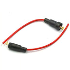 5Pcs 5x20 6x30mm Glass Tube Fuse Holder Screw Type with 22/20AWG Wire Cable 250V Fuse Box