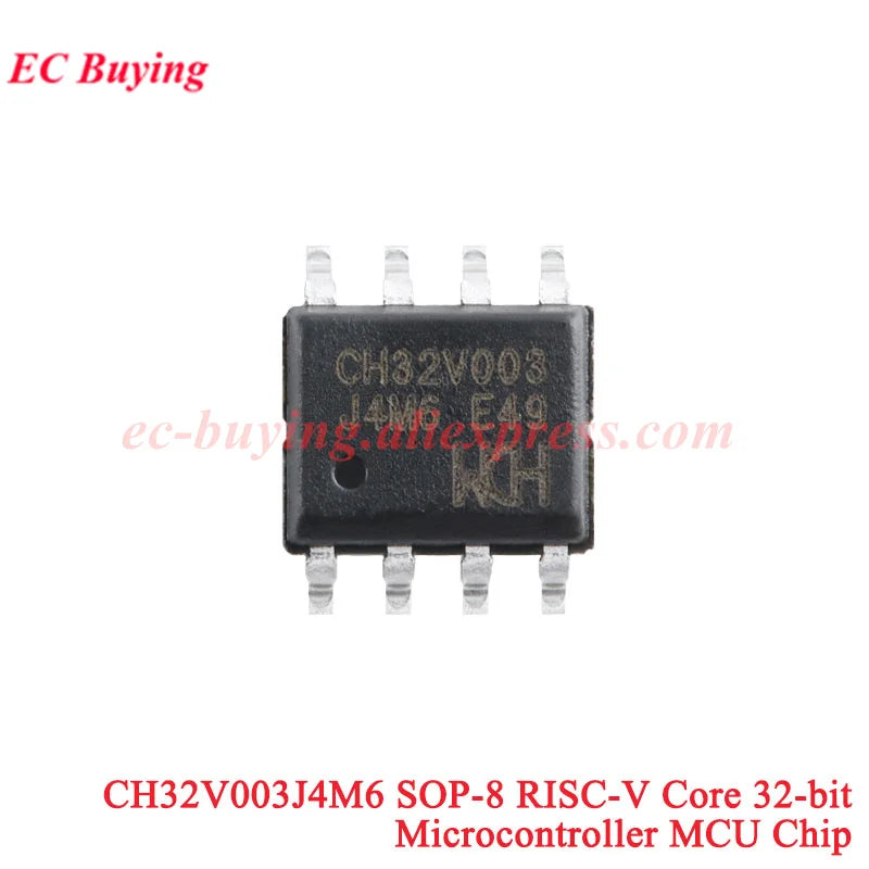 10Pcs/1pc CH32V003 Development Board Minimum System Core Board RISC-V 32-bit CH32V003F4P6 Chip Microcontroller MCU Module
