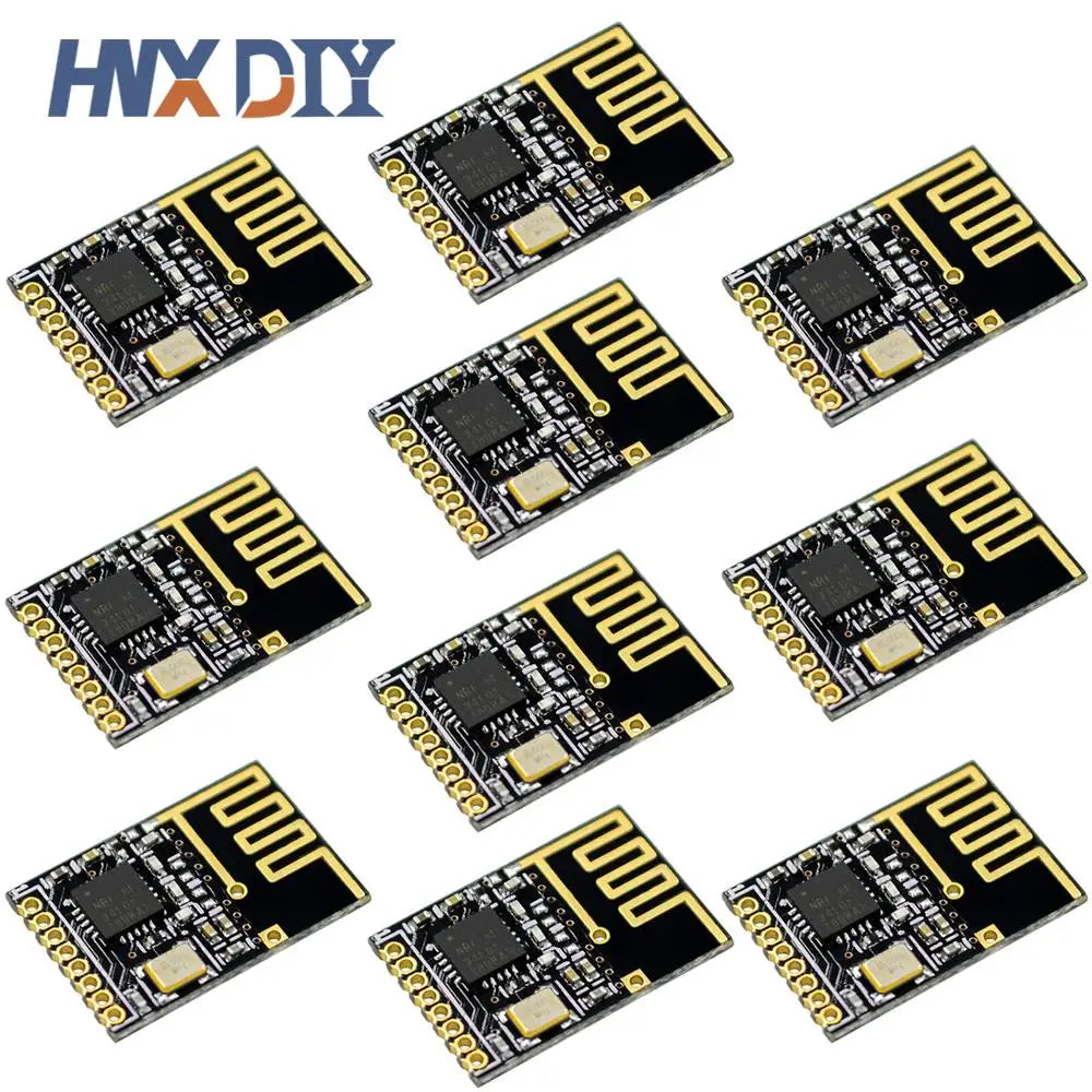 1-10pcs Mini NRF24L01+ 2.4GHz SMD RF Wireless Transceiver Module Mini Power Enhanced Version SMD Receiver Transceiver Board