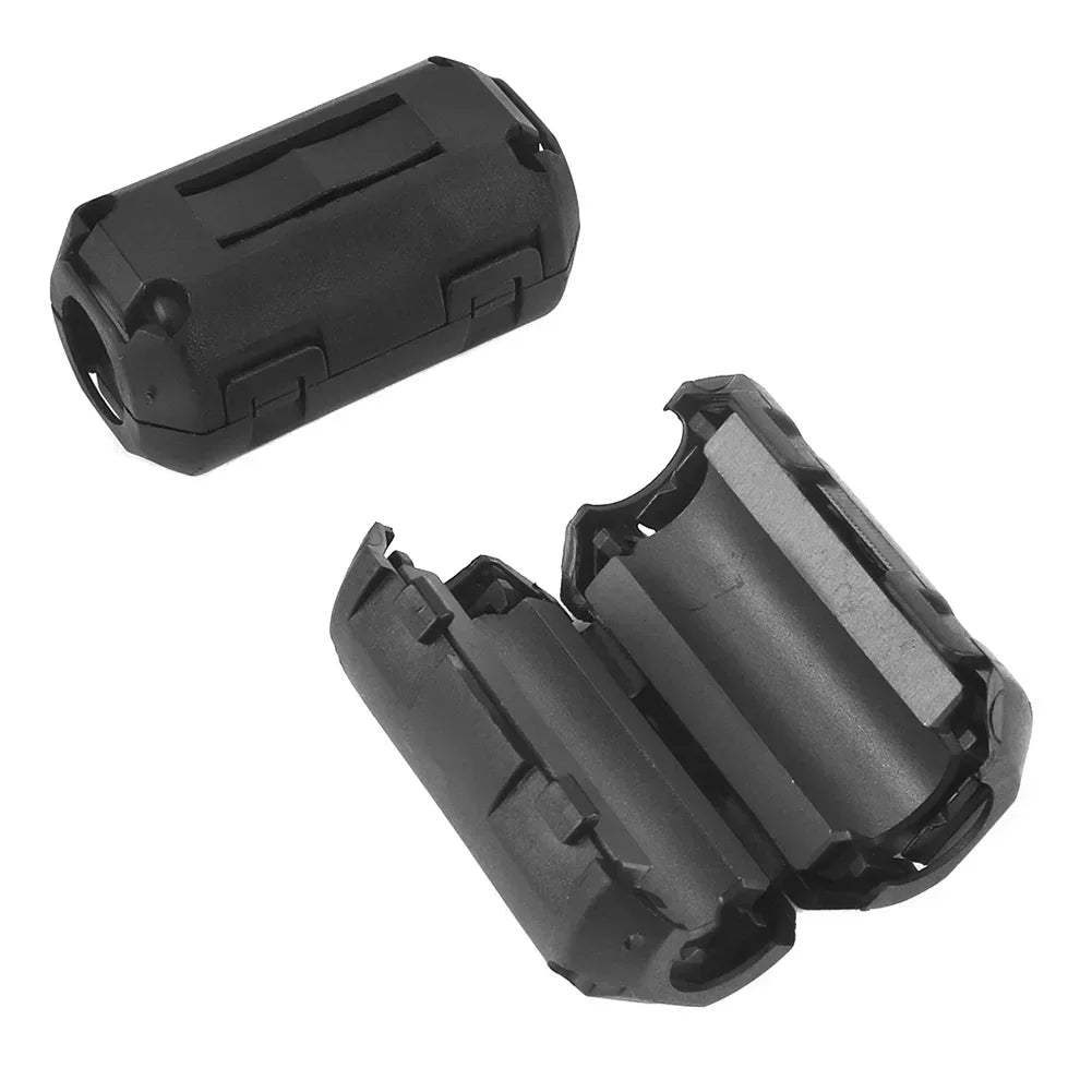 50/22pcs Clip-on Ferrite Ring Core Bead Choke RFI EMI Noise Suppressor Cable Clips for USB Audio Video & Power Cord