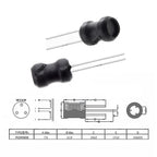 10PCS 3.3MH 2.2MH 4.7MH 0608 6*8mm 10MH I-shape Power Inductor Inductance 1MH 68uh 100uh 150UH 220 330 470 uH Copper Coi
