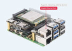 Raspberry Pi 5 PCIe to MiniPCIe 4G Gigabit Ethernet RJ45 USB HUB HAT With LTE Module SIM7600E SIM7600SA-H SIM7600G EC25-AUX EG25