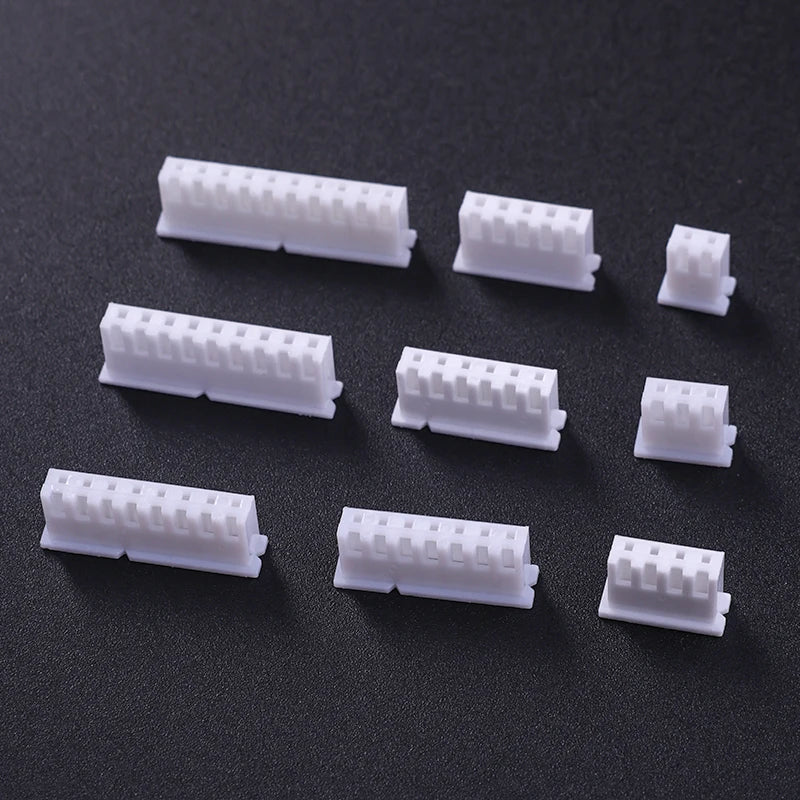 100Pcs JST XH2.54 Connector Kit 2 3 4 5 Pin Male Female Plastic Shell Wire Terminals Male Plug & Female Socket for Electronics
