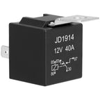 JD1914 Car Relay 12/24V 40A 4/5 Pin SPDT Car Switch and Starter Waterproof Relay for Boat Tractor Truck Motorcycle