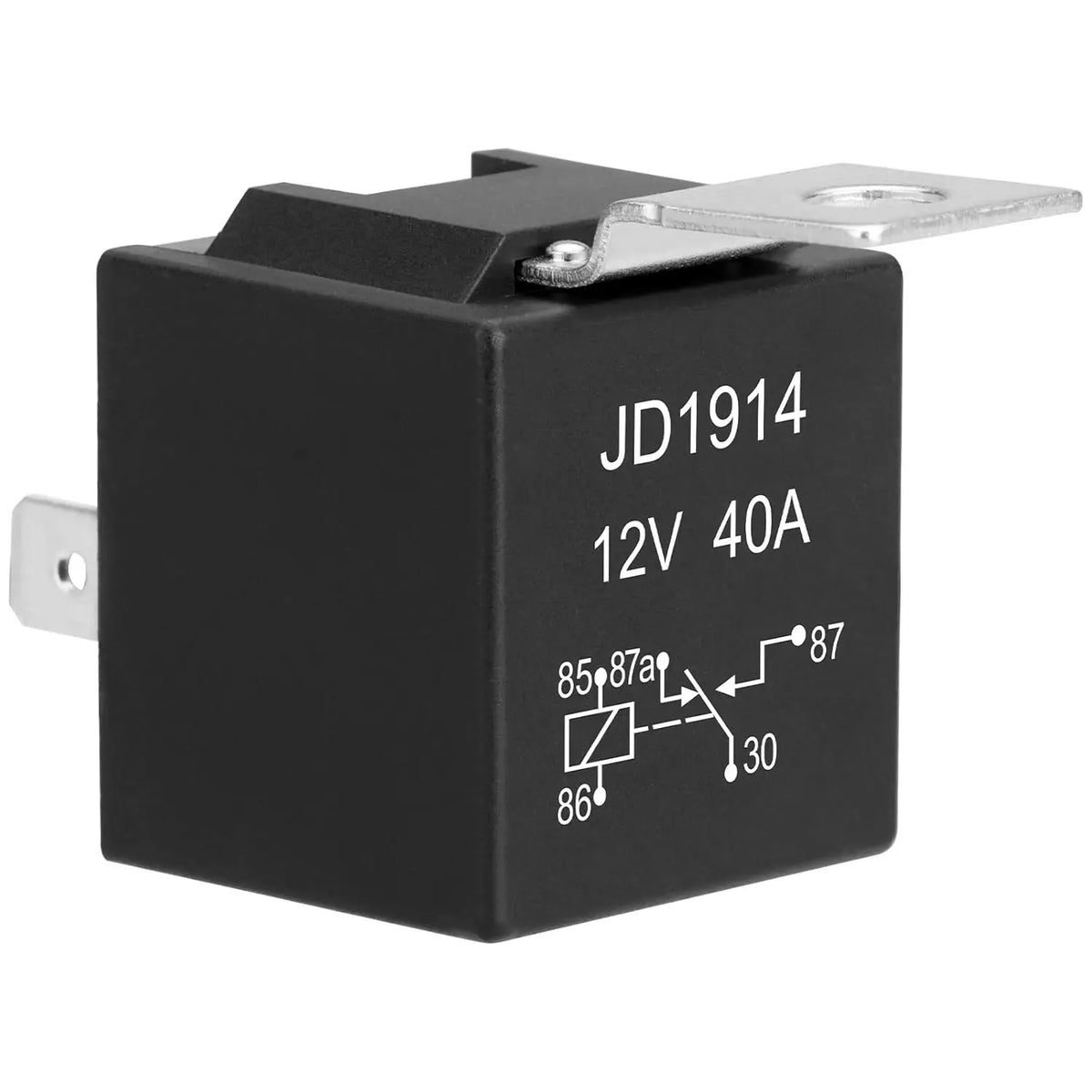 JD1914 Car Relay 12/24V 40A 4/5 Pin SPDT Car Switch and Starter Waterproof Relay for Boat Tractor Truck Motorcycle