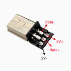10/20/50PCS Mini USB Type 5Pin Male SMT SMD Plug Socket Jack Connectors V3 male welding Wire Terminals