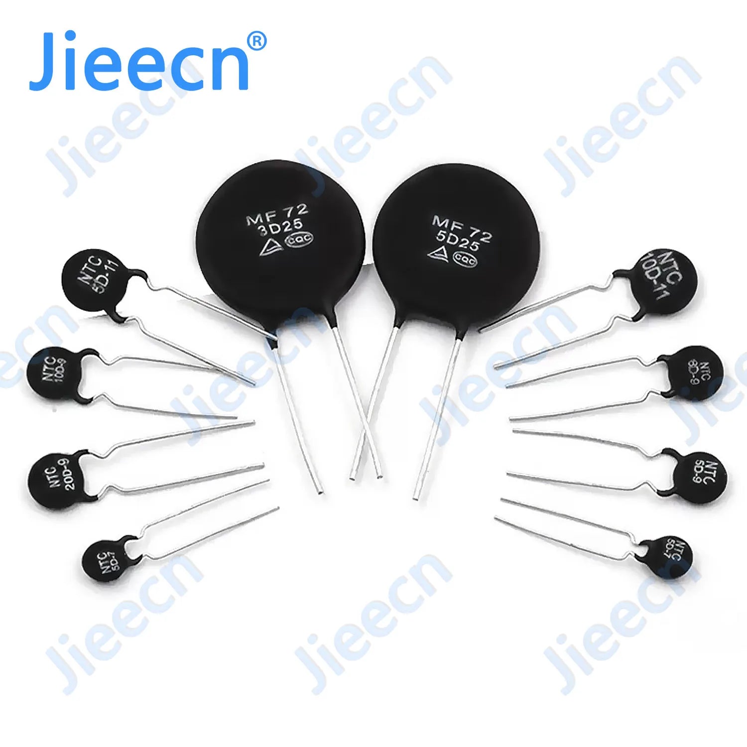 NTC MF72 Thermistor 5-15MM 1.5R 2.5R 3R 5R 8R 10R 12R 15R 16R 20R 22R 30R 33R 47R 50R OHM 10D-5 10D-7 10D-9 10D-11 10D-13 10D-15