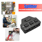 3/6 Ports Push-in Fast Quick Wire Connector Distribution Wiring Cable Splitter for LED Lighting Terminal Block