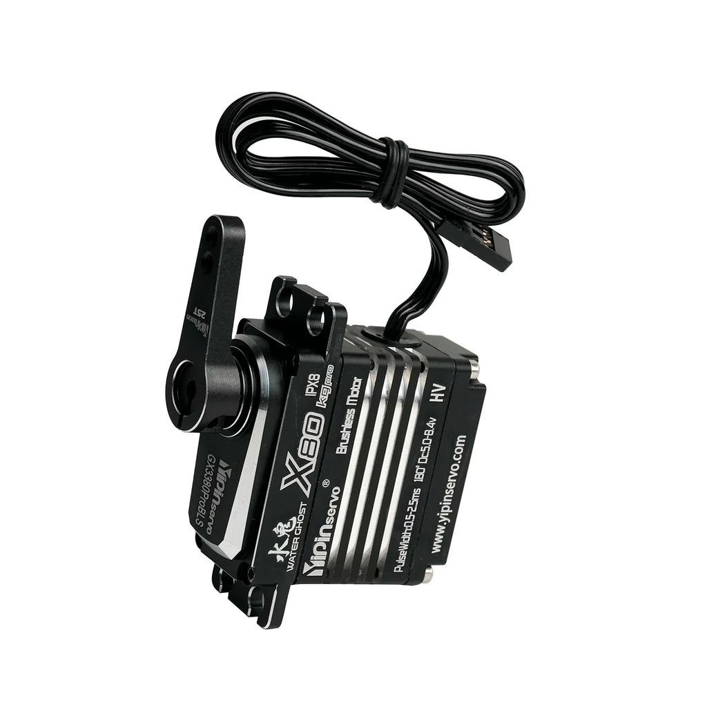 80KG Digital Servo All Metal IP67 Waterproof 5.0-8.4V Brushless Motor Steel Gear RC Model Car Industrial Grade Servo