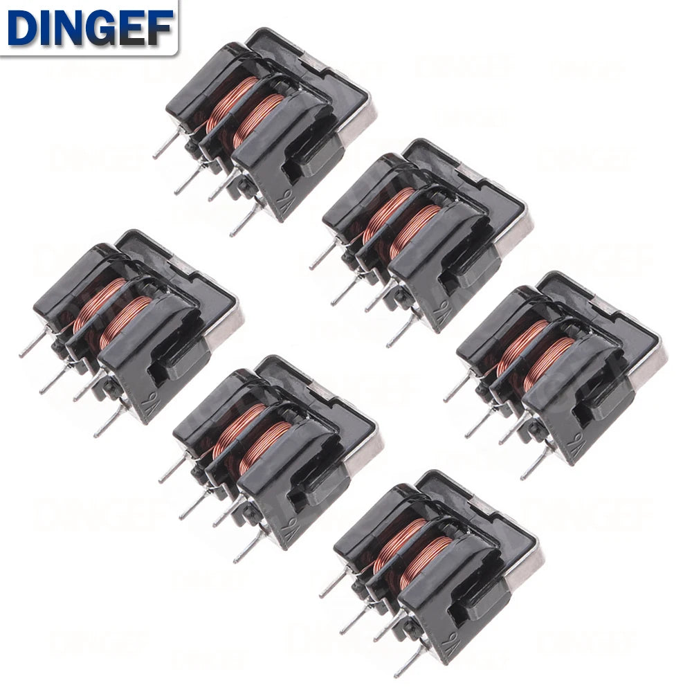 5PCS UU9.8 Common Mode Choke Inductor 10mH 20mH 30mH 40mH 50mH For Filter Pitch 10mH 20mH