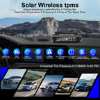 Tire Pressure Solar TPMS Car Tyre Pressure Monitoring System Solar Power Auto Security Alarm Systems Power External Sensor Auto Accessories Universal