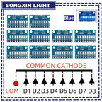 3-24V 8 Bit Blue/Red Common anode/cathode LED indicator Module Breadboard starter kit Board for MCU ARM 3d printer UNO MEGA2560