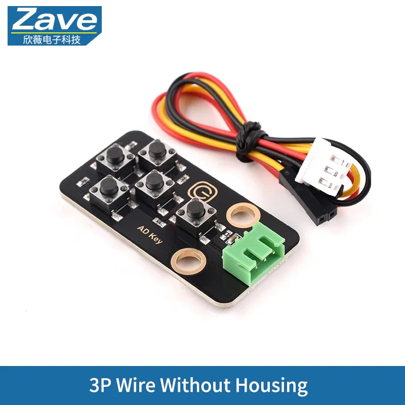 5-Channel AD Keyboard Analog Keyboard Module, Game Button Module Compatible with Building Blocks and Arduino