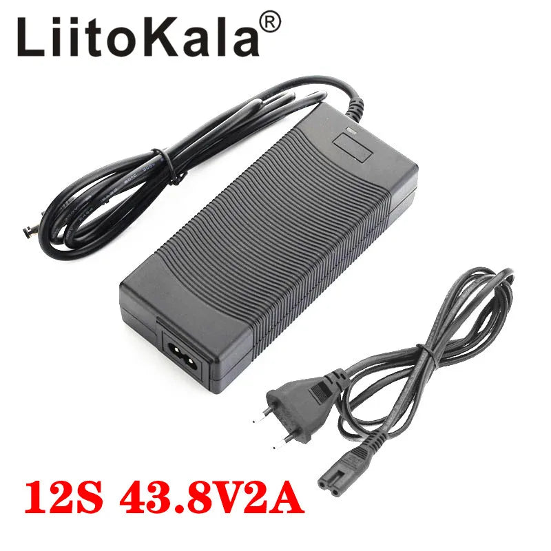 LiitoKala 12V 24V 36V 48V 2A/5A 3S 6S 7S 10S 13S 18650 Lithium Battery Charger 12.6V 29.4V 42V 54.6V DC 5.5*2.1mm