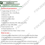 12V Mini Hi-Fi PAM8610 Audio Stereo Amplifier Board 2X10W Dual Channel D Class(High efficiency) Adjust the volume