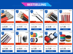 1M/5M Heat-resistant Cable 30 28 26 24 22 20 18 16 15 14 13 12 10 AWG Ultra Soft Silicone Wire High Temperature Flexible Copper
