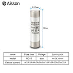 10Pcs 10*38 Fast Blow Ceramic Fuse 10x38mm 500V 1A 2A 3A 4A 5A 6A 8A 10A 16A 20A 25A 32A RO15 R015 RT19 RT14 RT18