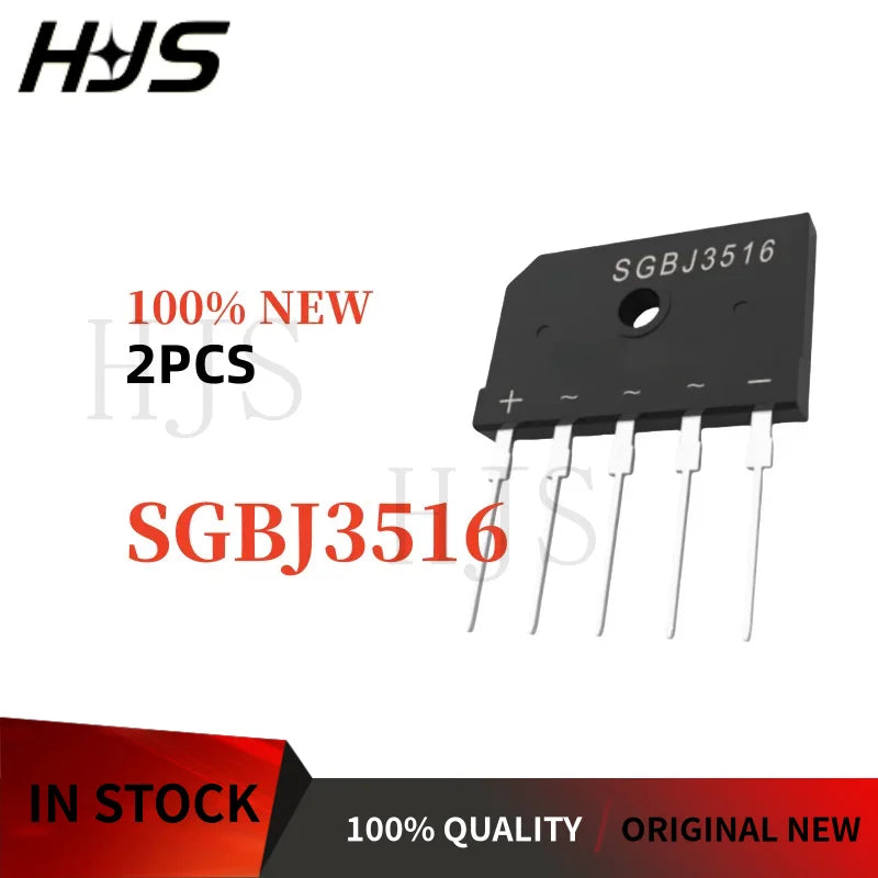 2PCS 100% Brand New and Quality SGBJ2516 SGBJ3510 SGBJ3512  SGBJ3516 SGBJ5012 SGBJ5016 Three - phase rectifier bridge