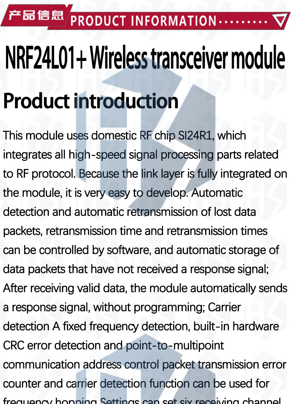 1PC 2.4G NRF24L01+ Upgraded Wireless Module: DIY for Arduino-Compatible Communication Kit (2Mbit/s Data Transmission)