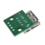 1pcs Type A USB Female to DIP 2.54MM PCB Board Adapter Converter USB Connector USB Female for Arduino