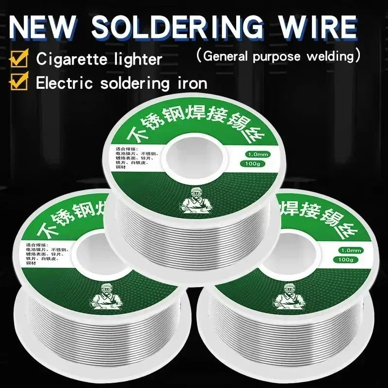 20G-300G High Purity Soldering Wire Roll For Electronic Repair Environmental Protection Tin No Need Solder Powder Soldering Rods