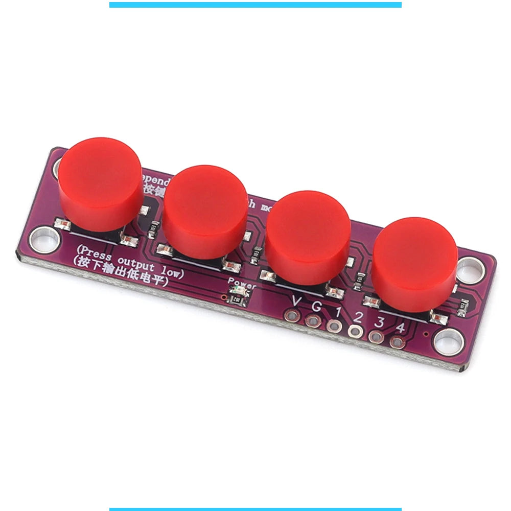 Touch four button switch module compatible with Arduino development board sensor Raspberry PI 51 MCU suite