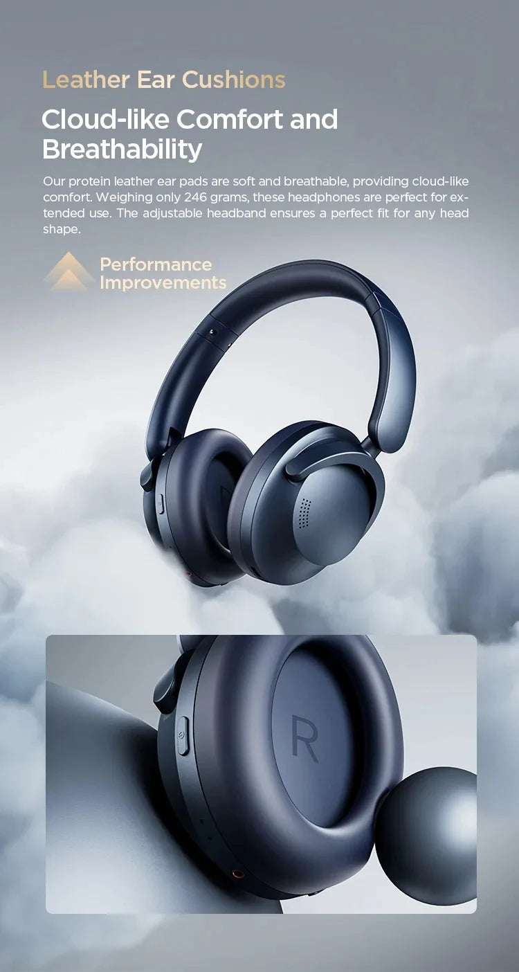 1MORE SonoFlow Pro HQ51 ANC Headphones Bluetooth 5.4 Hi-Res LDAC 40mm DLC Driver 42dB QuietMax ANC 100H Battery Over-Ear Headset