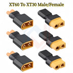 XT60 to XT30 Plug Adapter Converter Connector Male/Female for FPV Drone RC Lipo NiMH Battery Charger ESC Accessory