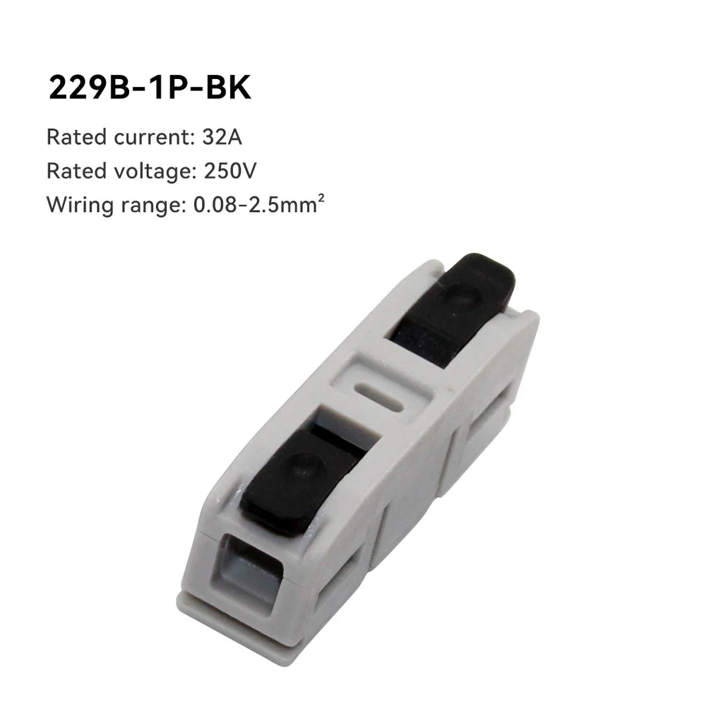 Universal Quick Electrical Wire Connectors Compact Splicing Terminal Blocks Push-in Home Cable Connectors 10Pcs