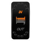 12V/24V Waterproof DPDT Momentary Rocker Switch ON-OFF-ON Arrows Winch In/Out Up/Down Toggle for Jeep, Dump Trailer, Truck, Boat