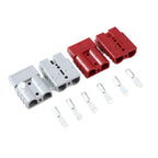 Power Connectors 50 AMP Plug Cable Terminal 600V Grey Red Quick Plug Connector Battery Power Connector