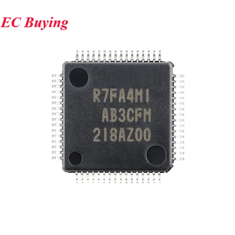 5Pcs/1pc R7FA4M1AB3CFM # AA0 R7FA4M1 R7FA4M1AB3CFM#AA0 LQFP-64 48MHz ARM Cortex®-M4 Microcontroller Chip IC