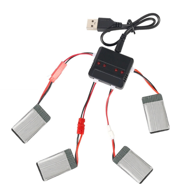 3.7V Lipo  4 in 1 / 5 in 1USB Charger for E010 H31  X4 Syma X5SW X5C X5HW