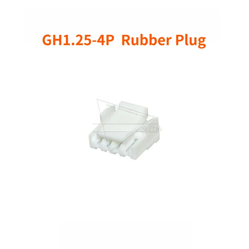 100PCS   GH1.25 Locking Connector with Buckle  2 3 4 5 6 8p Horizontal/vertical Mounting  Rubber Shell  Terminal