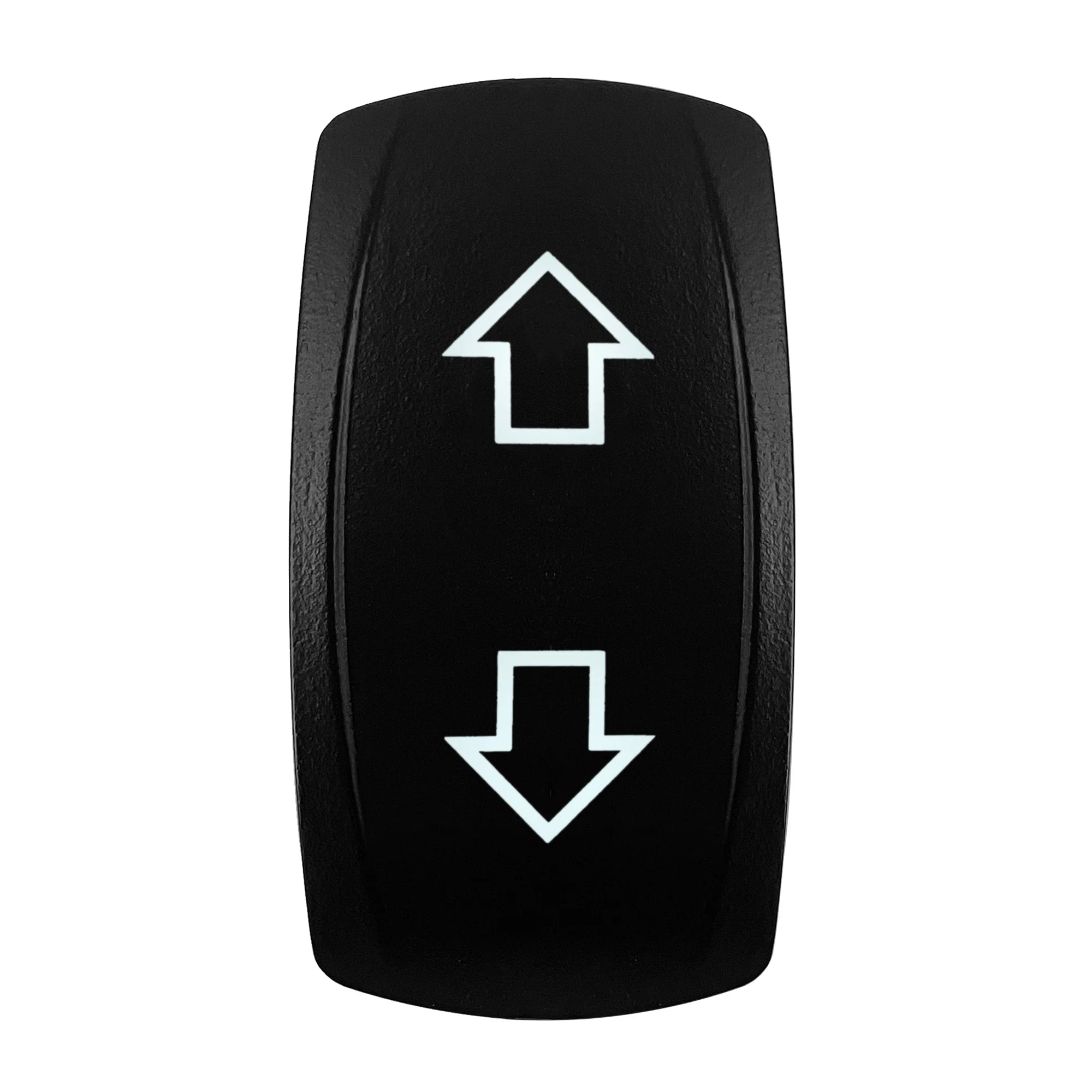 12V Arrow Up Down Rocker Switch White Led 7Pin On-Off-On, Momentary (On)-Off-(On) Toggle Switch Waterproof DPDT Button Switch