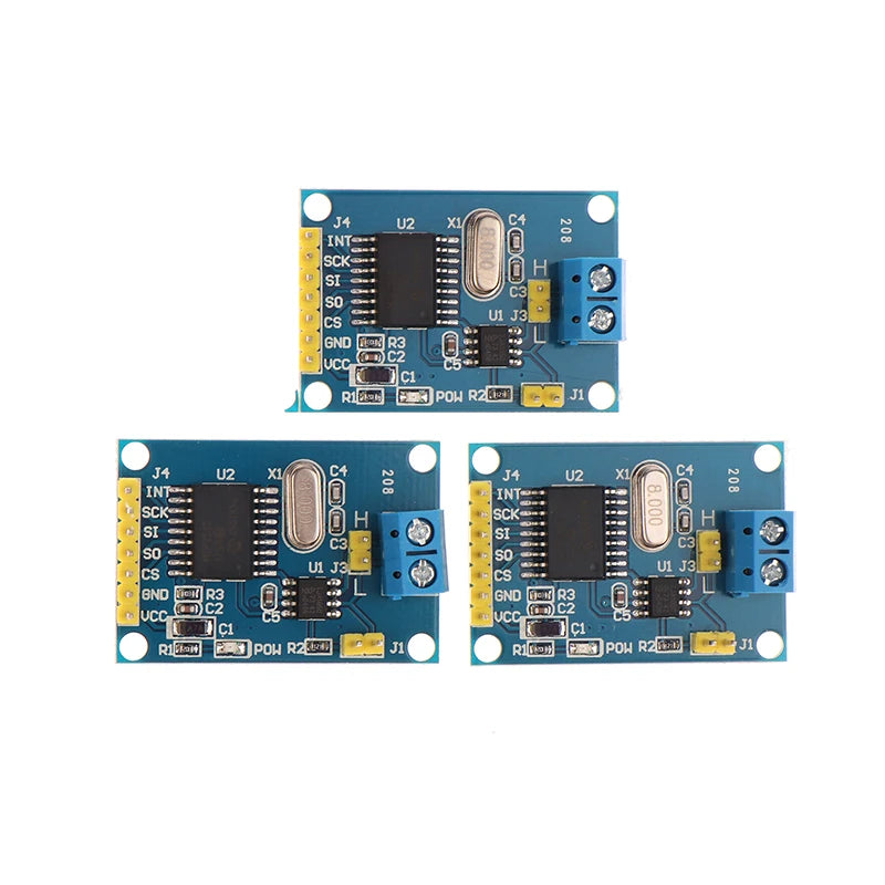 MCP2515 CAN Bus Driver Module Board TJA1050 Receiver SPI For 51 ARM Controller Interface Module For Arduino DIY Kit