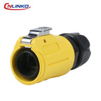 CNLINKO LP20 PBT Plastic IP68 Waterproof RJ45 Cable Signal Connector CAT6 Panel Mount Socket Plug Network Ethernet Interface