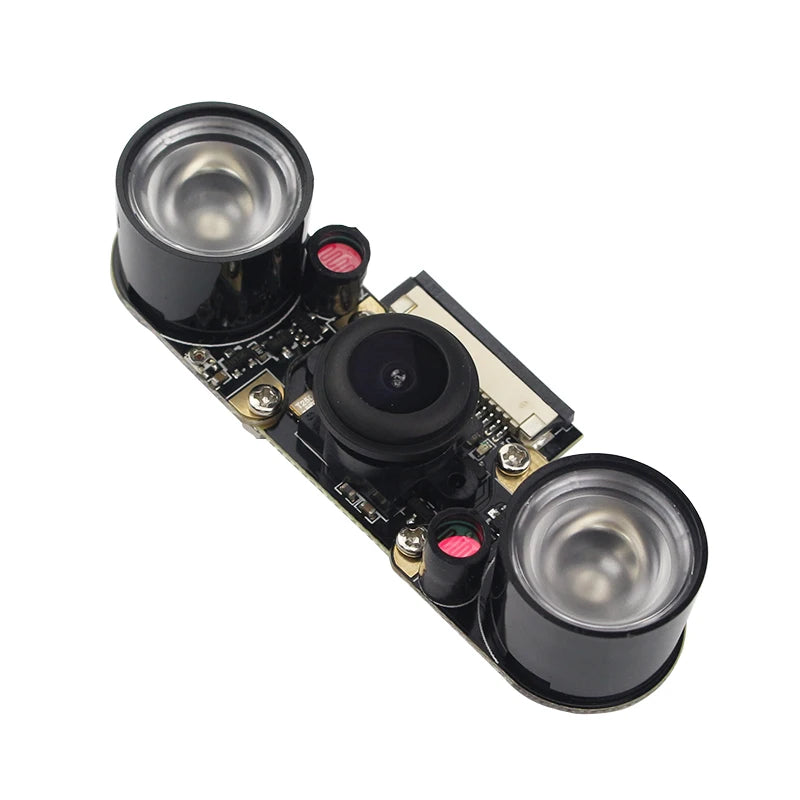 Raspberry Pi Night Vision Camera with 2 Infrared Light 5MP OV5647 Webcam 75 175 IR-CUT Camera for Raspberry Pi 4B 3B+ 3B Zero