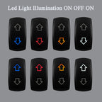 12V-24V Car Boat Led Switch Base ON OFF / ON OFF ON / Momentary for Carling ARB 4x4 Contura Rocker Switch Assembly- Base Only